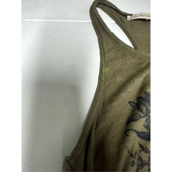 La Fée Maraboutee Women’s Race Back Cotton Dress Floral Print Sz S See *Notes - Picture 6 of 15